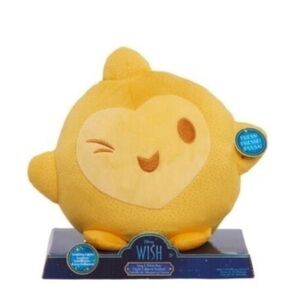 Disney Wish Hug & Wish Star 10-Inch LED Glowing Stuffed Star Light-Up So…